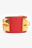 Hermès 2014 Red Epsom Leather Collier De Chien Bracelet
