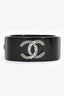 Pre-Loved Chanel™ 2015 Black Acrylic Crystal CC Cuff
