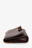 Salvatore Ferragamo Burgundy Leather Bow Crossbody