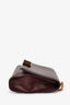 Salvatore Ferragamo Burgundy Leather Bow Crossbody