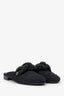 Pre-Loved Chanel™ Black Crystal Embellished Braid Detailed Mules Size 38.5 (As Is)