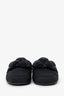 Pre-Loved Chanel™ Black Crystal Embellished Braid Detailed Mules Size 38.5 (As Is)