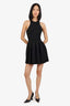 T by Alexander Wang Black Pleated Sleeveless Mini Dress Size XS