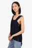 Helmut Lang Black Tie Detail Sleeveless Top Size S
