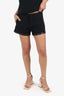 Rag & Bone Black Leather Trimmed Mini Shorts Size 0