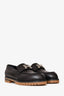 Hermes Black Leather Faubourg Loafers PHW Size 36