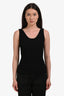 Pre-Loved Chanel™ 2017-18 Black Knit Detail Sleeveless Top Size 36