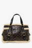 Louis Vuitton 2007 Limited Edition Patent Monogram Shearling 'Thunder' Tote (As Is)