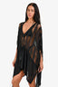 Missoni Black Glitter Knit Fringe Cover Size 42