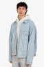 Balenciaga Light Blue Denim Oversized Jacket Size 46 Mens
