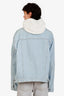 Balenciaga Light Blue Denim Oversized Jacket Size 46 Mens