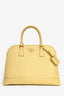 Prada Yellow Saffiano Leather Promenade Top Handle with Strap