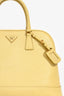 Prada Yellow Saffiano Leather Promenade Top Handle with Strap