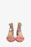 Salvatore Ferragamo Multicoloured Polkadot Cork Sandals Size 7.5