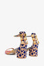 Salvatore Ferragamo Multicoloured Polkadot Cork Sandals Size 7.5