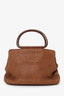 Pre-Loved Chanel™ 2000-02 Brown Woven Straw Raffia Wooden Top Handle Bag