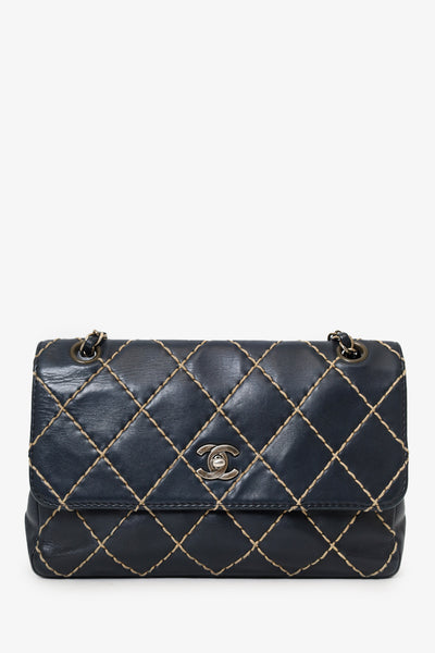 Pre-Loved Chanel™ 2000-2002 Black Wild Stitch Mini Flap Bag – Mine
