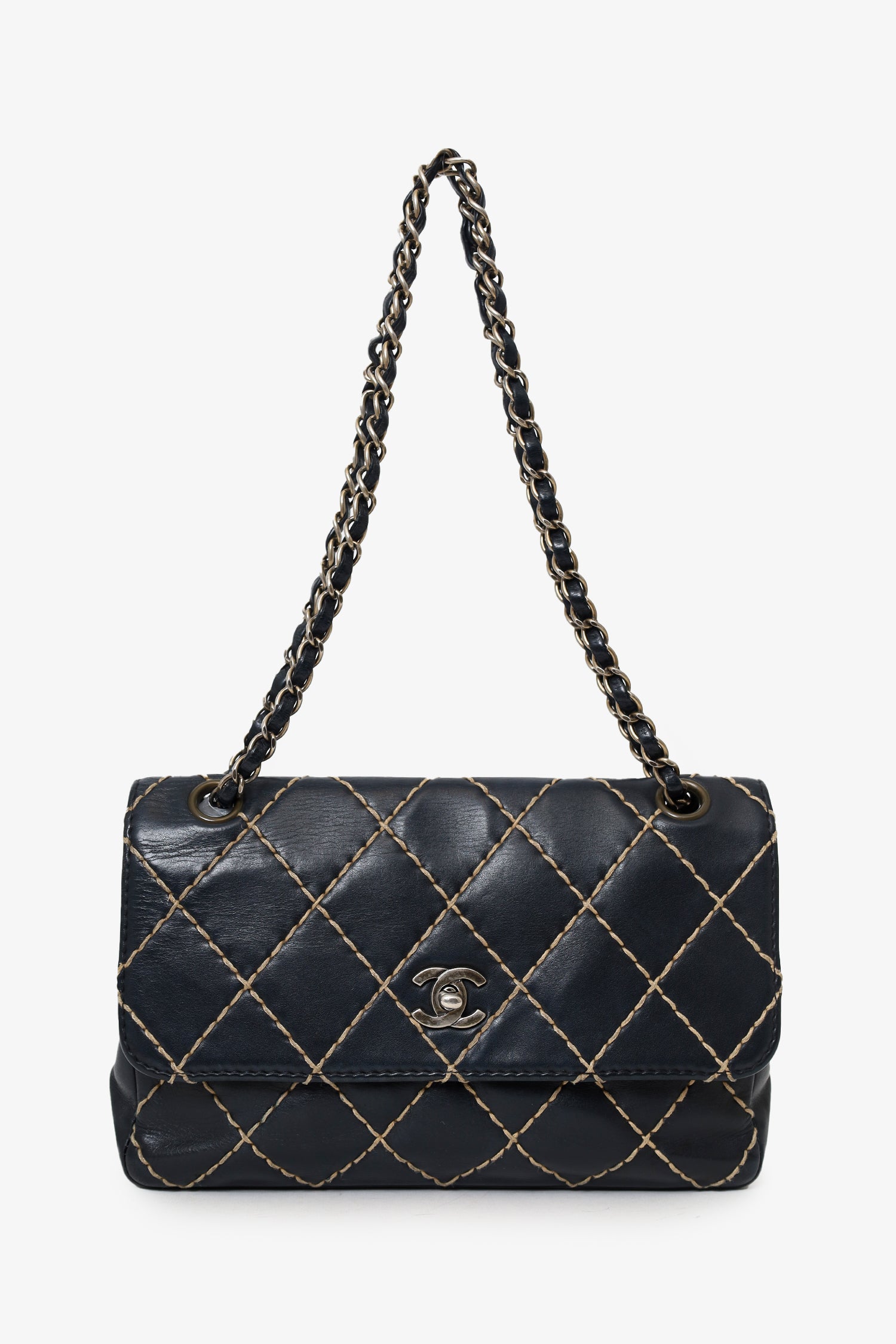 CHANEL ビィンテージバッグ シャネル ヴィンテージ 1990年代 キルティングレザー トートバッグ