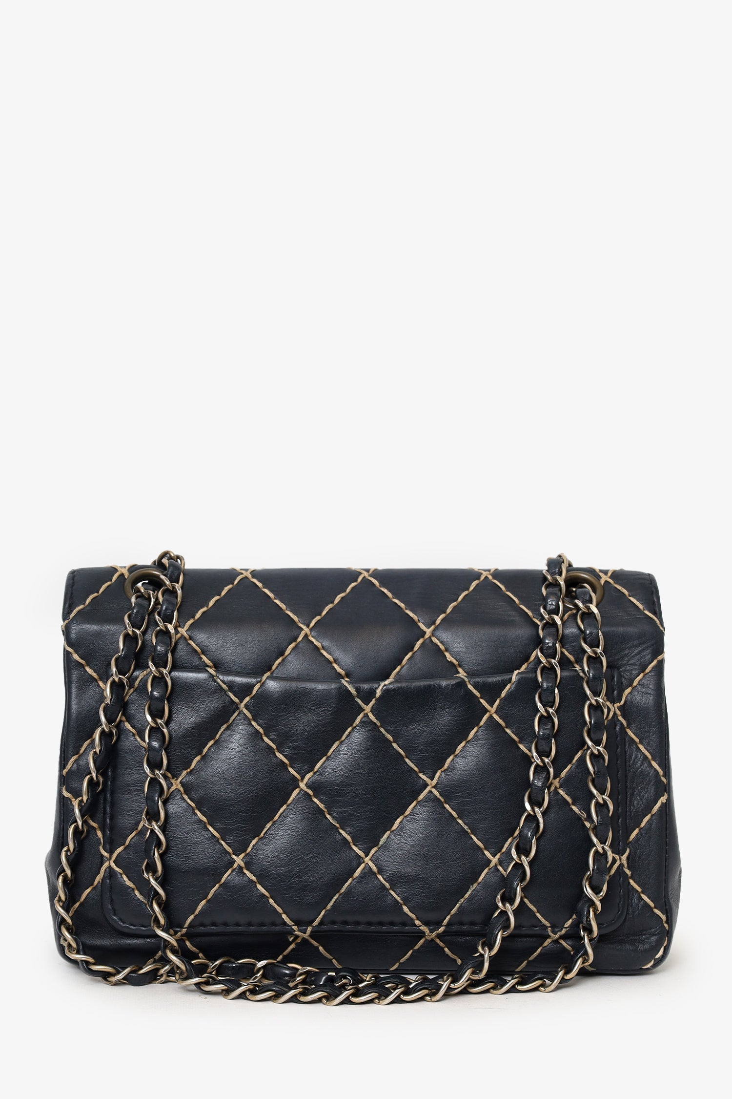 Pre-Loved Chanel™ 2000-2002 Black Wild Stitch Mini Flap Bag – Mine