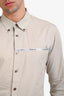 Love Moschino Grey Cotton Button Down Shirt Size L Mens