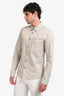 Love Moschino Grey Cotton Button Down Shirt Size L Mens