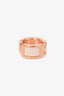 Hermès White Calfskin Rose Gold Plated 'Olympe' Ear Cuff Small Model