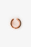 Hermès White Calfskin Rose Gold Plated 'Olympe' Ear Cuff Small Model