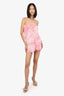 Love Shack Fancy Pink Calandre Lace Mini Dress Size 0