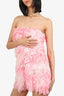Love Shack Fancy Pink Calandre Lace Mini Dress Size 0