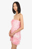 Love Shack Fancy Pink Calandre Lace Mini Dress Size 0