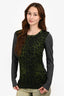 Dolce & Gabbana Green/Grey Leopard Print Size 38