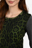 Dolce & Gabbana Green/Grey Leopard Print Size 38