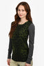 Dolce & Gabbana Green/Grey Leopard Print Size 38