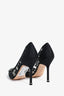 Manolo Blahnik Black Lace Hangisi Heels Size 35.5