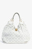 Louis Vuitton 2008 White Mahina Leather Hobo Bag