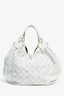 Louis Vuitton 2008 White Mahina Leather Hobo Bag