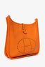 Hermès 2011 Orange Clemence Leather Evelyne 29 GM