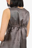 Dries Van Noten Grey Sleeveless Dress Size 36