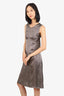 Dries Van Noten Grey Sleeveless Dress Size 36