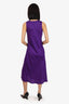 Dries Van Noten Purple V-Neck Sleeveless Dress Size 36
