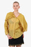 Romeo Gigli Yellow Cape Detail Blouse Size 44