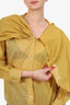 Romeo Gigli Yellow Cape Detail Blouse Size 44