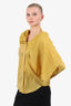 Romeo Gigli Yellow Cape Detail Blouse Size 44