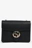 Gucci Black Leather Interlocking G Small Dollar Crossbody Bag