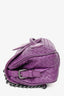 Bottega Veneta Purple Intrecciato Leather Rialto Bag