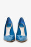 Christian Dior Blue Patent Leather Pumps Size 37.5