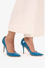 Christian Dior Blue Patent Leather Pumps Size 37.5