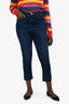Frame Dark Blue 'Le High' Skinny Jeans Size 33