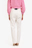 Alexander Wang White Denim 'Unbottoned' Jeans Size 30