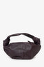 Bottega Veneta Burgundy Leather Double Knot Top Handle Bag